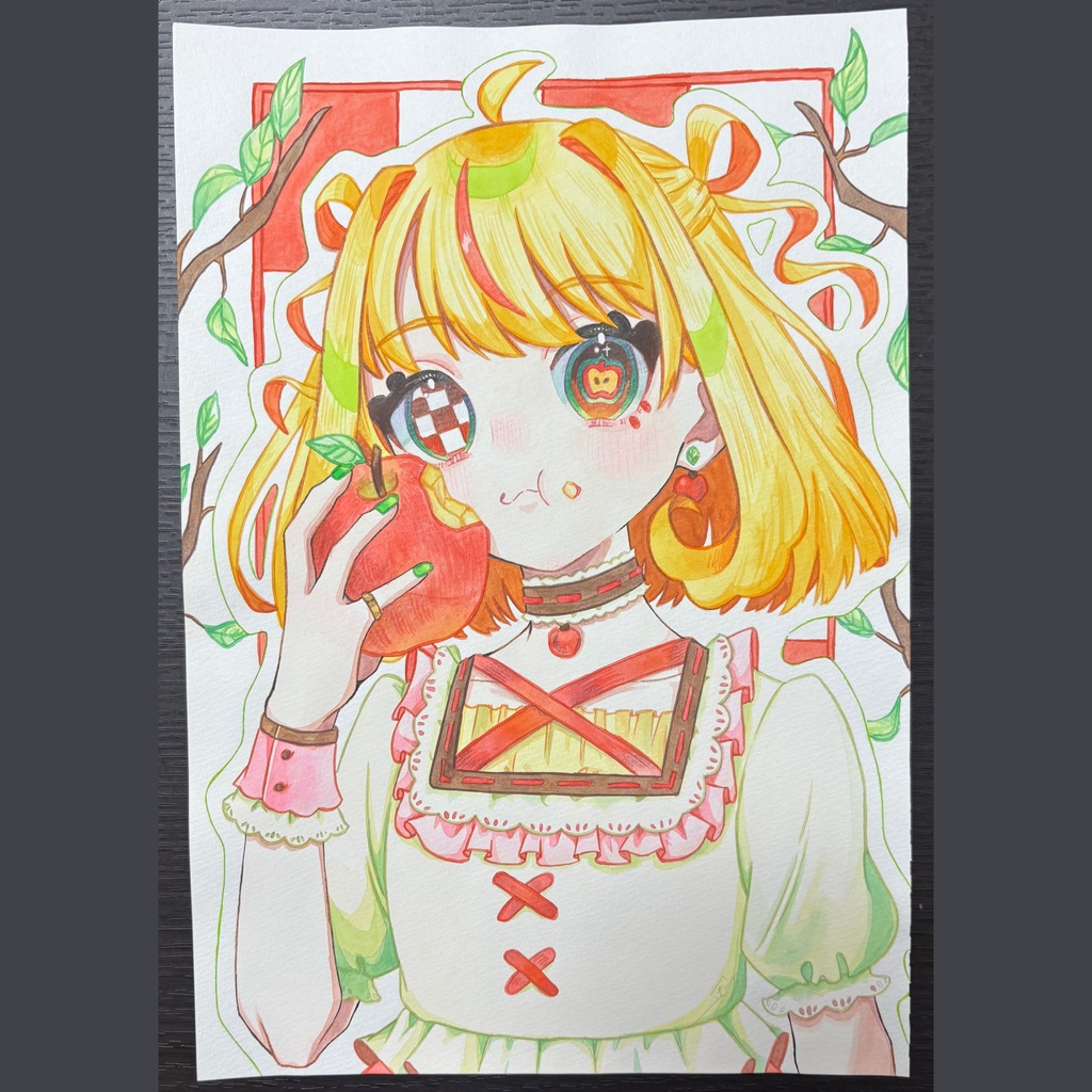 原画¦記号目シリーズ🍀🌀🌙🍎🌸❄️