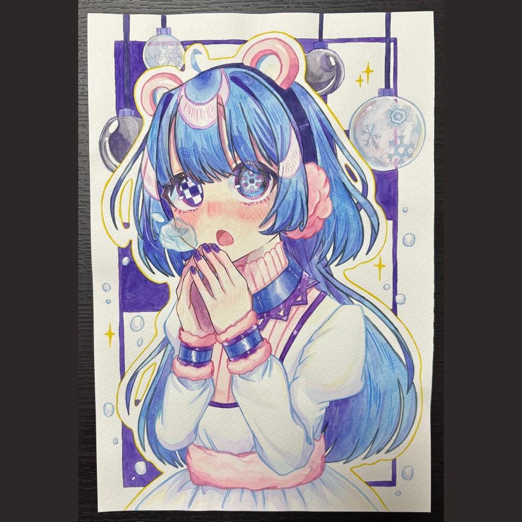 原画¦記号目シリーズ🍀🌀🌙🍎🌸❄️