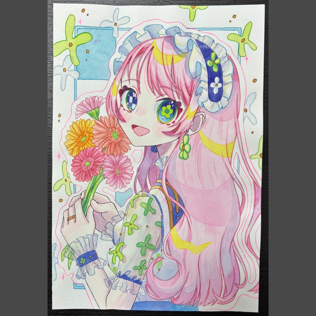 原画¦記号目シリーズ🍀🌀🌙🍎🌸❄️