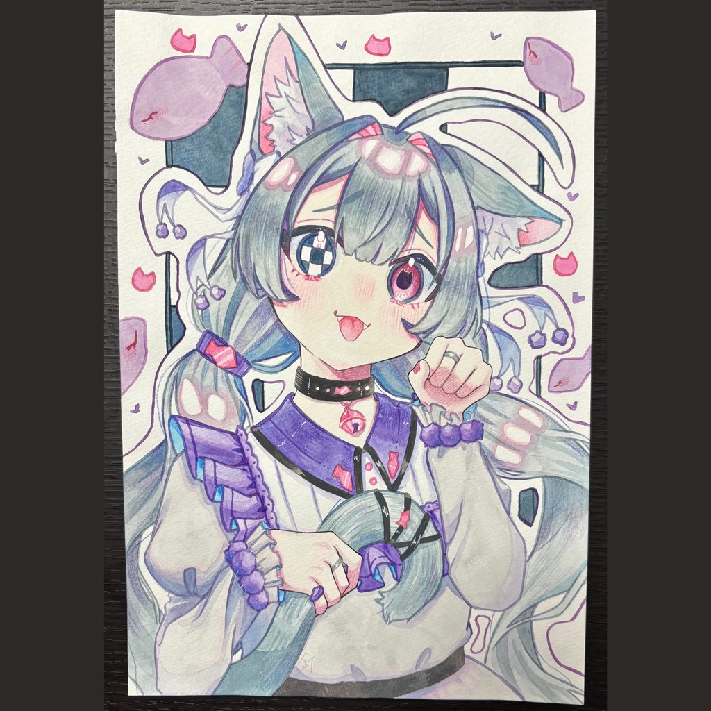 原画¦記号目シリーズ🍩💊💧🐰🥚🐱