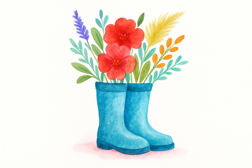 【プロクリエイト】水彩&ガッシュの混合ブラシ・自然スタンプセット