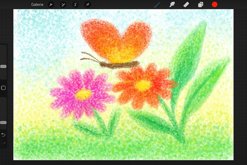 Procreate パステル&チョーク質感ブラシセット|スプレー点描/水彩ウォッシュ/クレヨングレイン/スポンジ/ドライブラシ