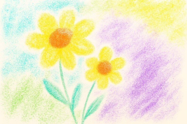 Procreate パステル&チョーク質感ブラシセット|スプレー点描/水彩ウォッシュ/クレヨングレイン/スポンジ/ドライブラシ