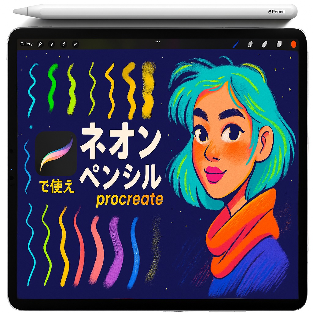 Procreate マーカー&エアブラシ質感ブラシセット|ハイライナー/パステル粒子/ブリスル筆致/スプレー点描
