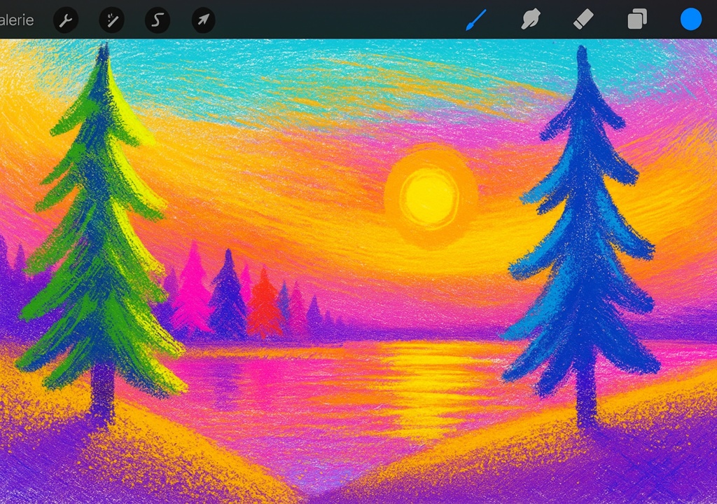 Procreate マーカー&エアブラシ質感ブラシセット|ハイライナー/パステル粒子/ブリスル筆致/スプレー点描