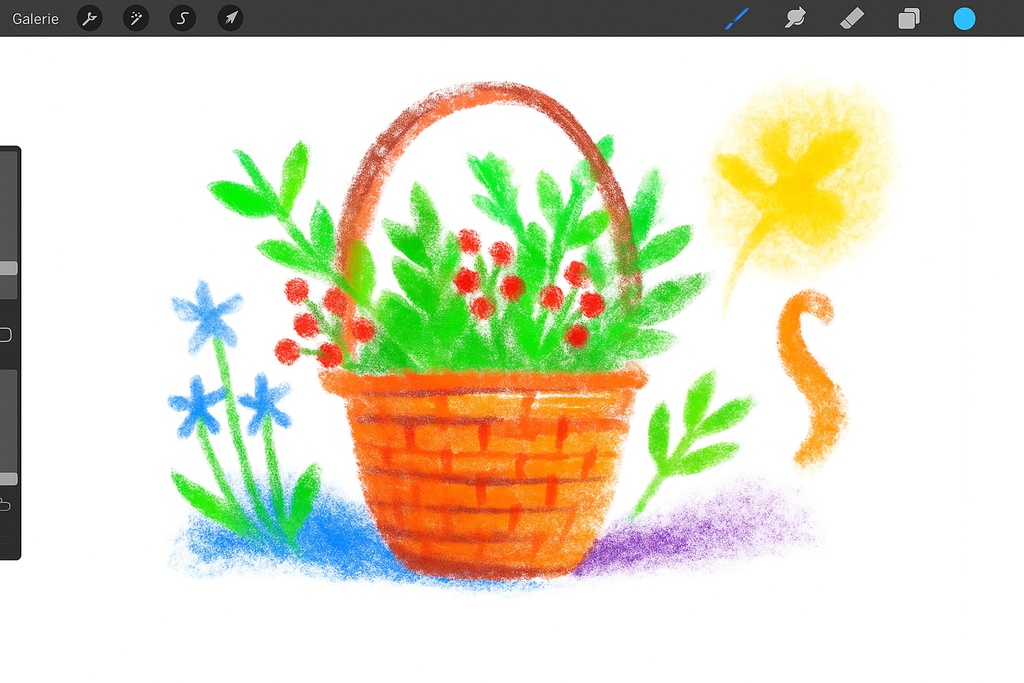 Procreate パステル&エアブラシ質感ブラシセット|水彩ウォッシュ/ドライブラシ/ラフライナー/マーカーライン