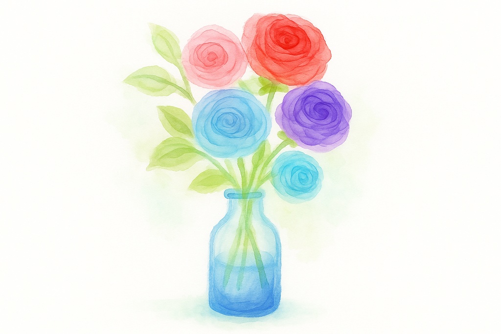 Procreate アルコールインク風フローラルスタンプ|花のブルーム/花びら/リーフ/レイヤードリング/フルイド形状