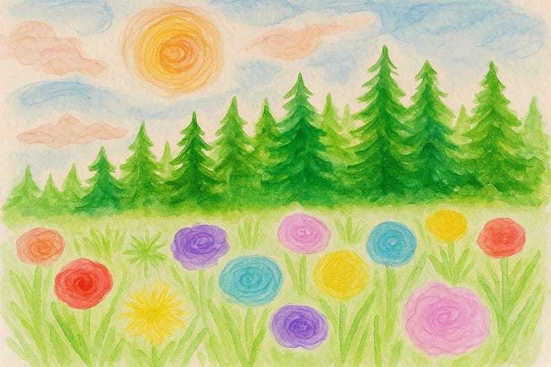 Procreate アルコールインク風フローラルスタンプ|花のブルーム/花びら/リーフ/レイヤードリング/フルイド形状