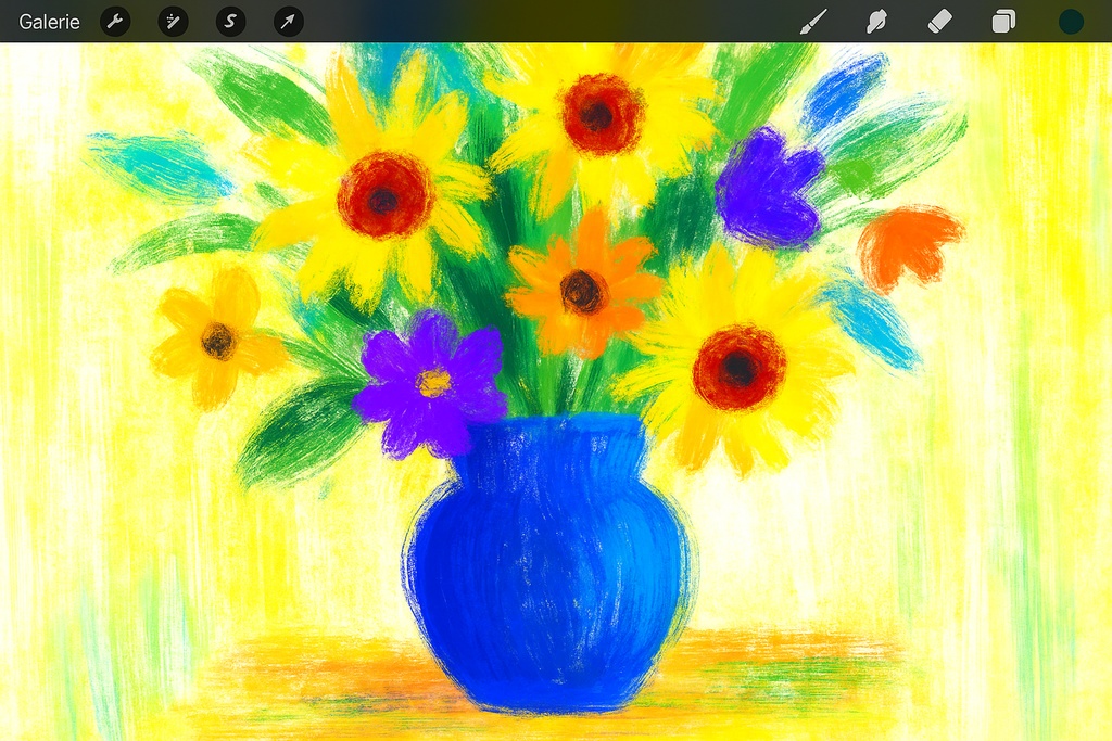 Procreate オイルパステル&クレヨン質感ブラシセット|ドライブラシ/アクリル筆致/ラフライン/ソフトブレンド/水彩・ガッシュ