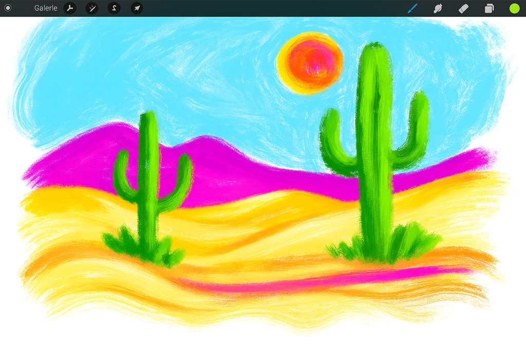 Procreate 混合ペイント質感ブラシセット|アクリル筆致/ドライブラシ/ソフトブレンド/マーカーライン/パステル/スポンジ粒子