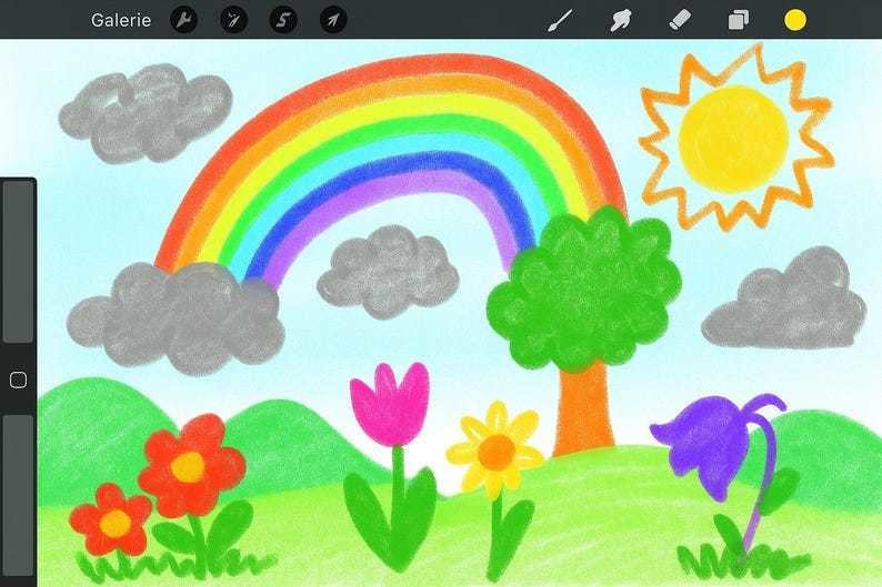 Procreate マーカー&エアブラシ質感ブラシセット|ハイライナー/パステル粒子/ドライブラシ/リブ状インクライン