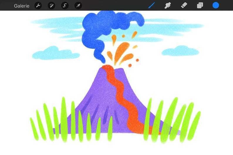 Procreate マーカー&エアブラシ質感ブラシセット|ハイライナー/パステル粒子/ドライブラシ/リブ状インクライン