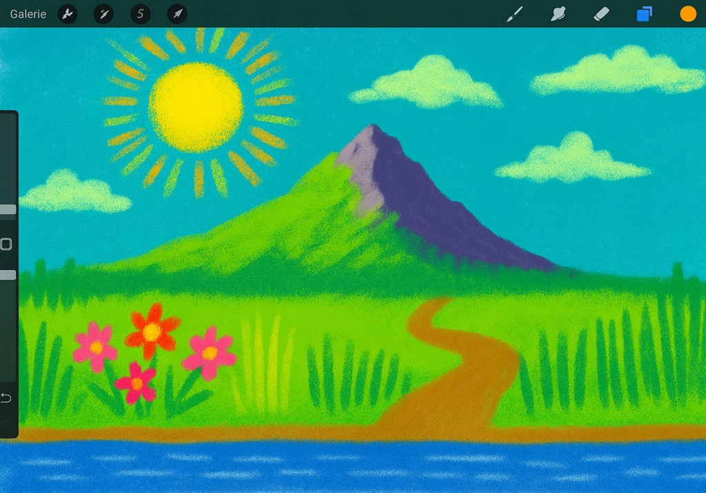 Procreate マーカー&エアブラシ質感ブラシセット|ハイライナー/パステル粒子/ドライブラシ/リブ状インクライン