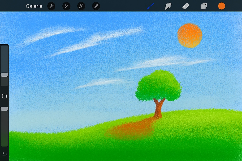 Procreate マーカー&エアブラシ質感ブラシセット|ハイライナー/パステル粒子/ドライブラシ/リブ状インクライン