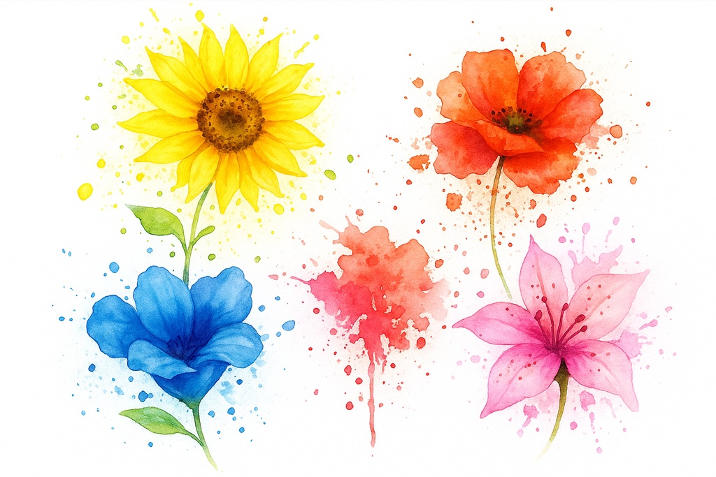 Procreate インク&水彩スプラッタースタンプ|しぶき/しみ/ドリップ/スプレー/ブロブ