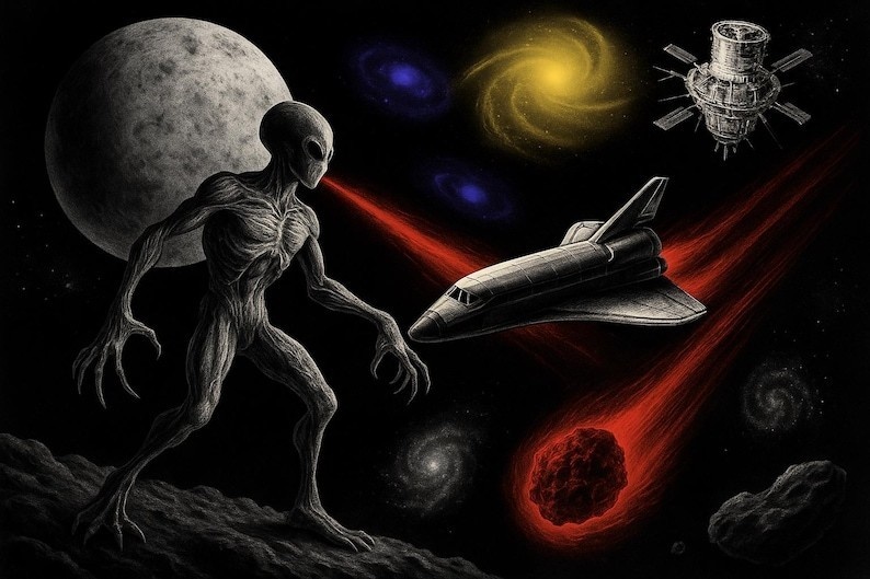 【Procreateスタンプ】宇宙探査&惑星スタンプセット