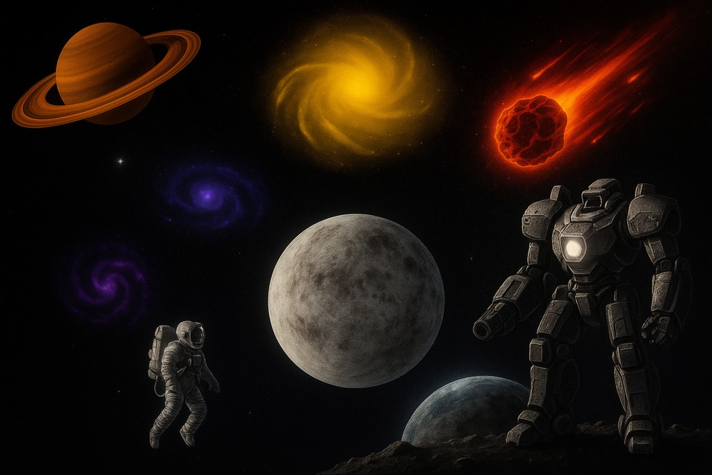 【Procreateスタンプ】宇宙探査&惑星スタンプセット