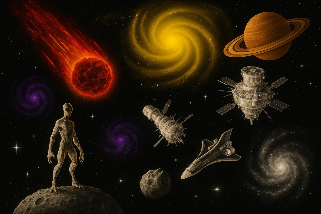 【Procreateスタンプ】宇宙探査&惑星スタンプセット