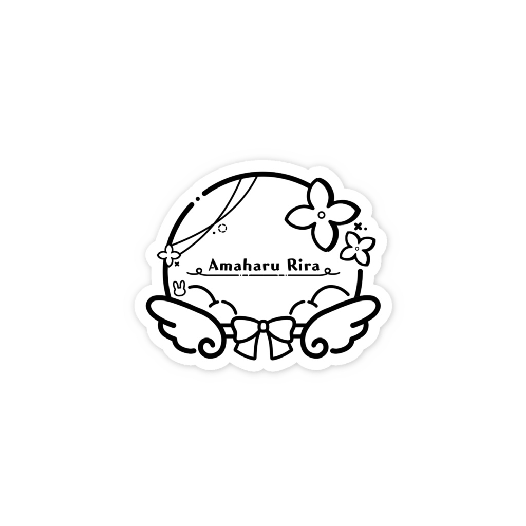 シンボルロゴステッカー(黒)