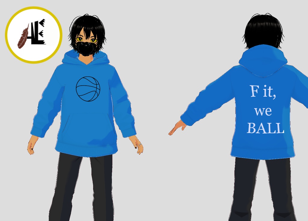 FREE VRoid We ball shirt (8 colors)