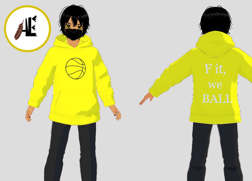 FREE VRoid We ball shirt (8 colors)