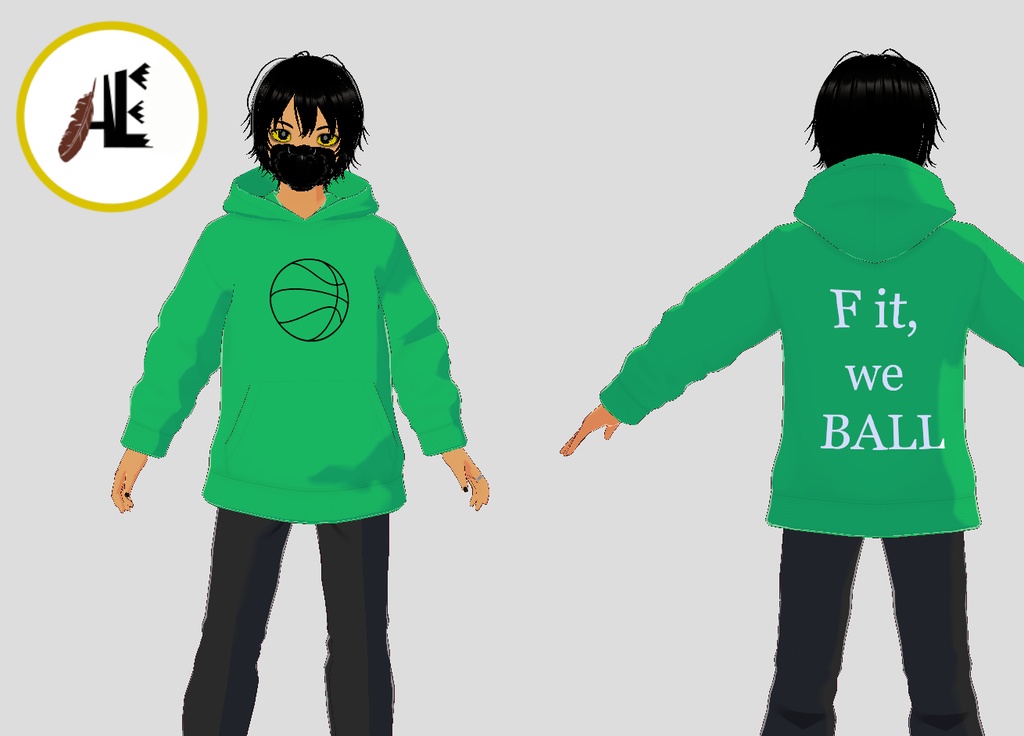 FREE VRoid We ball shirt (8 colors)