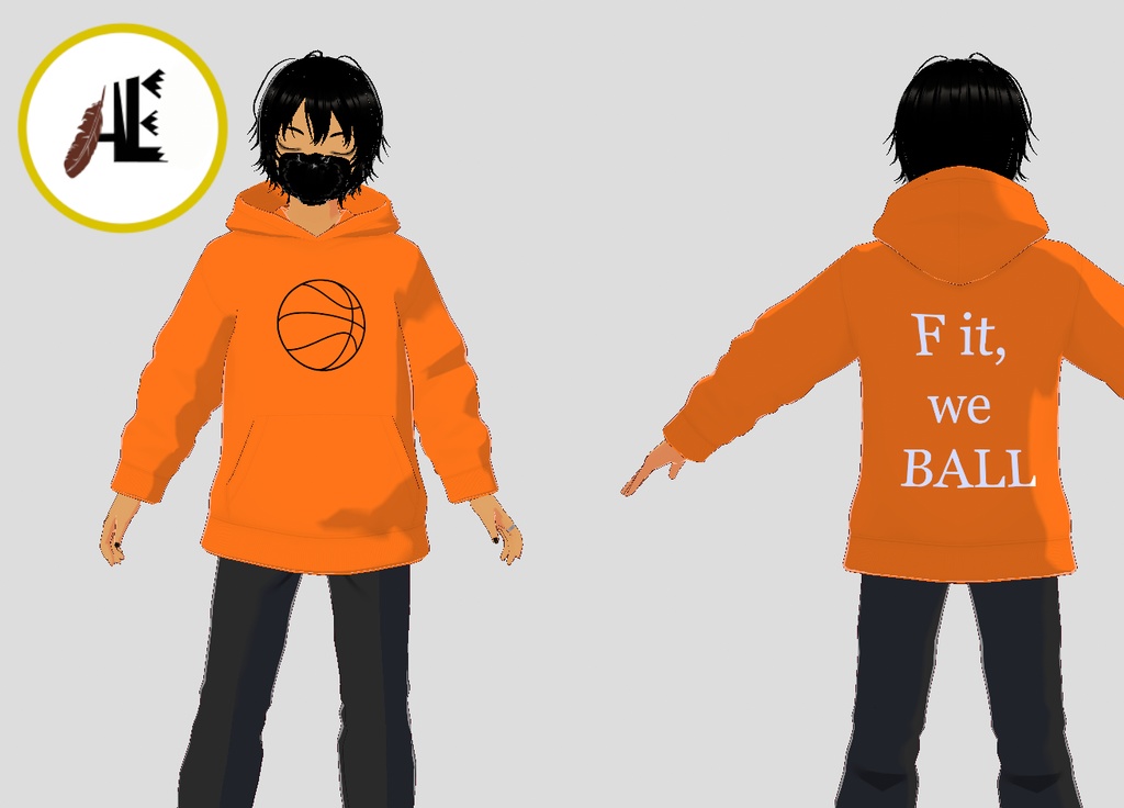 FREE VRoid We ball shirt (8 colors)