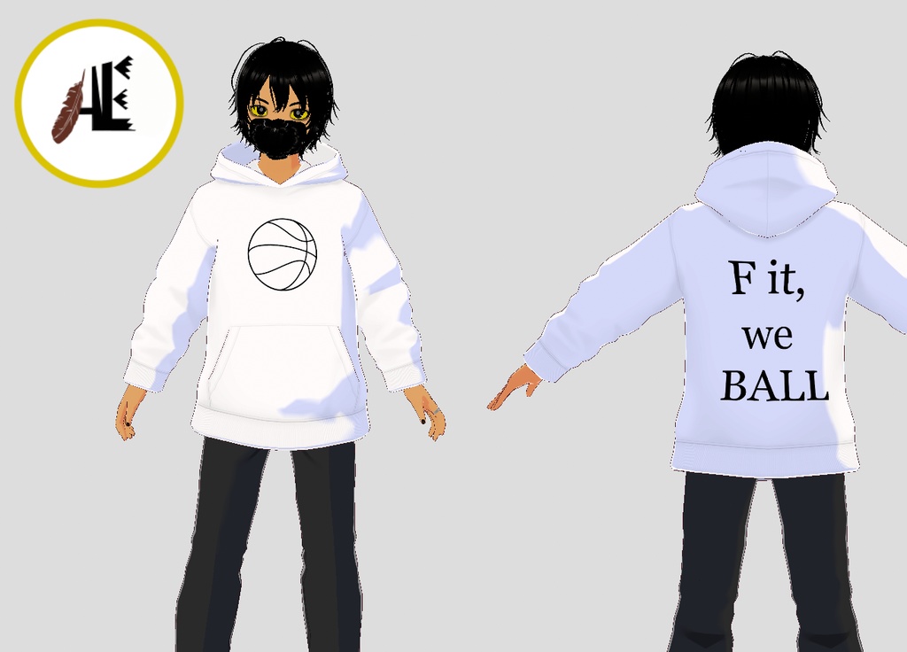 FREE VRoid We ball shirt (8 colors)