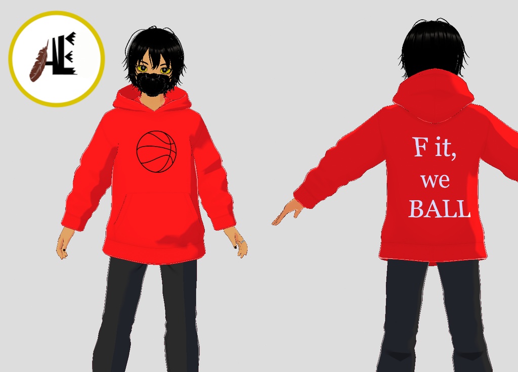 FREE VRoid We ball shirt (8 colors)