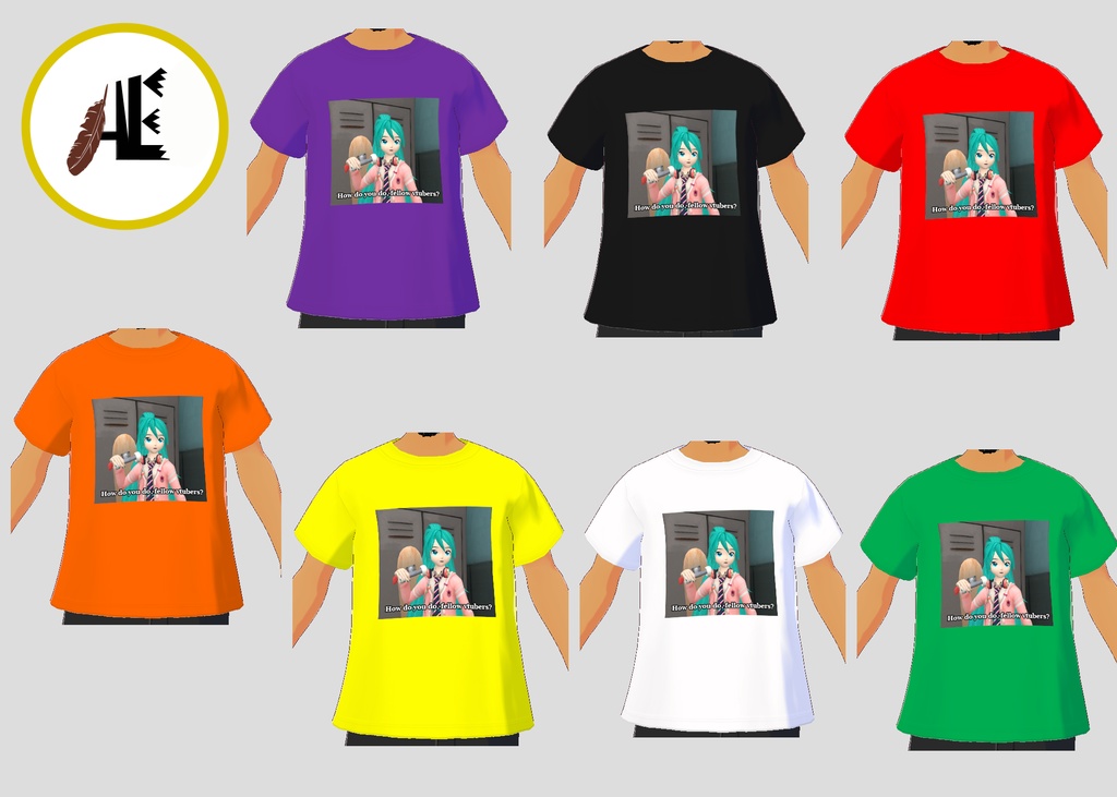 FREE VRoid Hello Fellow vtubers/gamer shirts