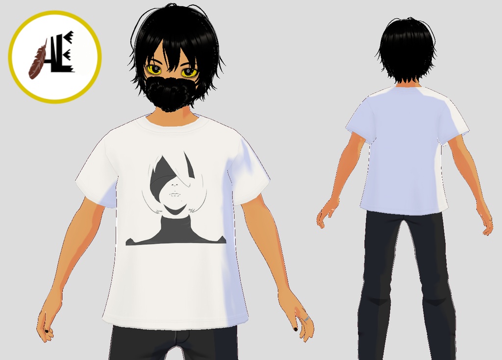 FREE VRoid Nier 2B hoodie/shirt