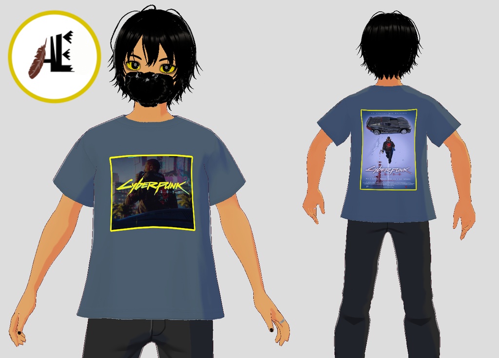 FREE VRoid Cyberpunk 2077 CD shirt