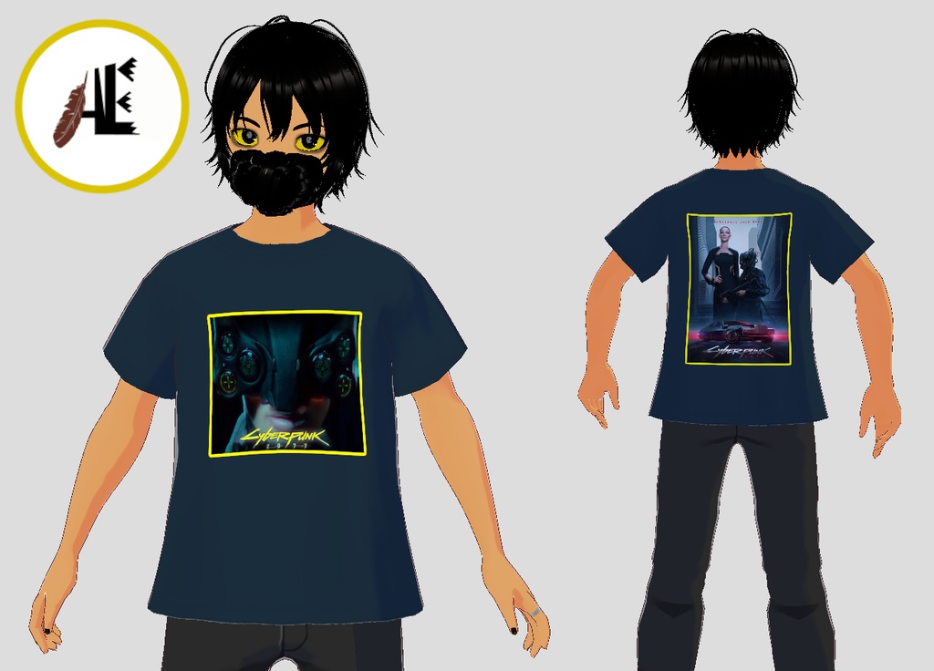 FREE VRoid Cyberpunk 2077 Militech shirt