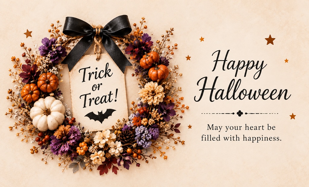 【ダウンロード素材】ハロウィン メッセージカード 10柄|印刷用デジタル素材・Halloween・カード・ラッピング