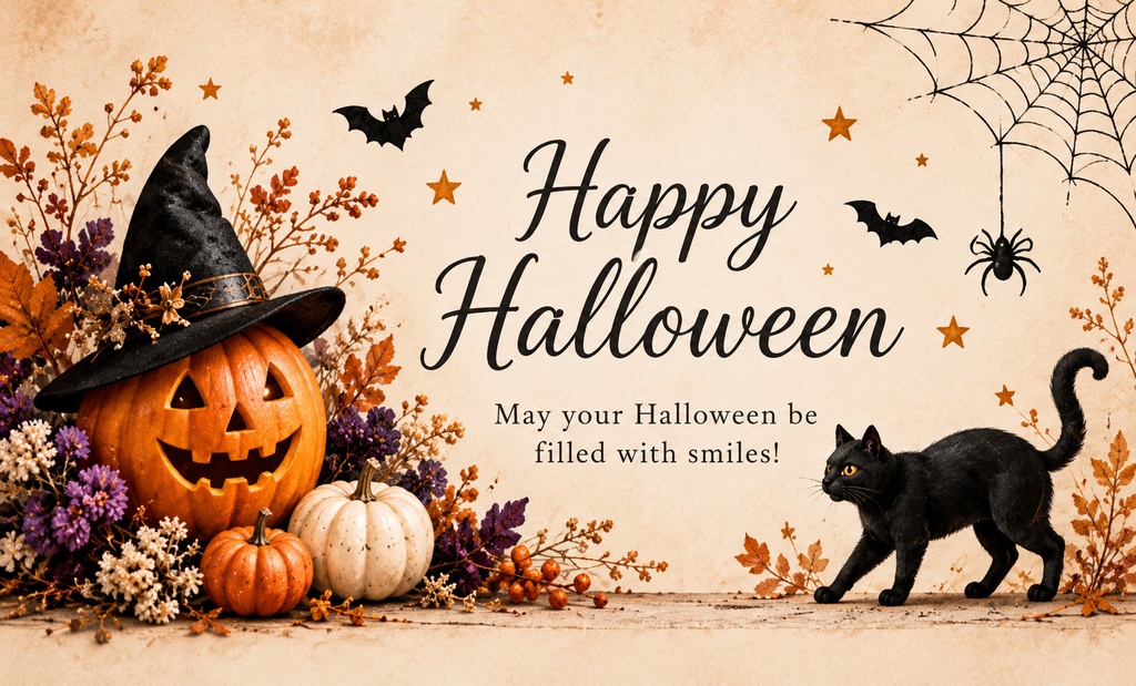 【ダウンロード素材】ハロウィン メッセージカード 10柄|印刷用デジタル素材・Halloween・カード・ラッピング
