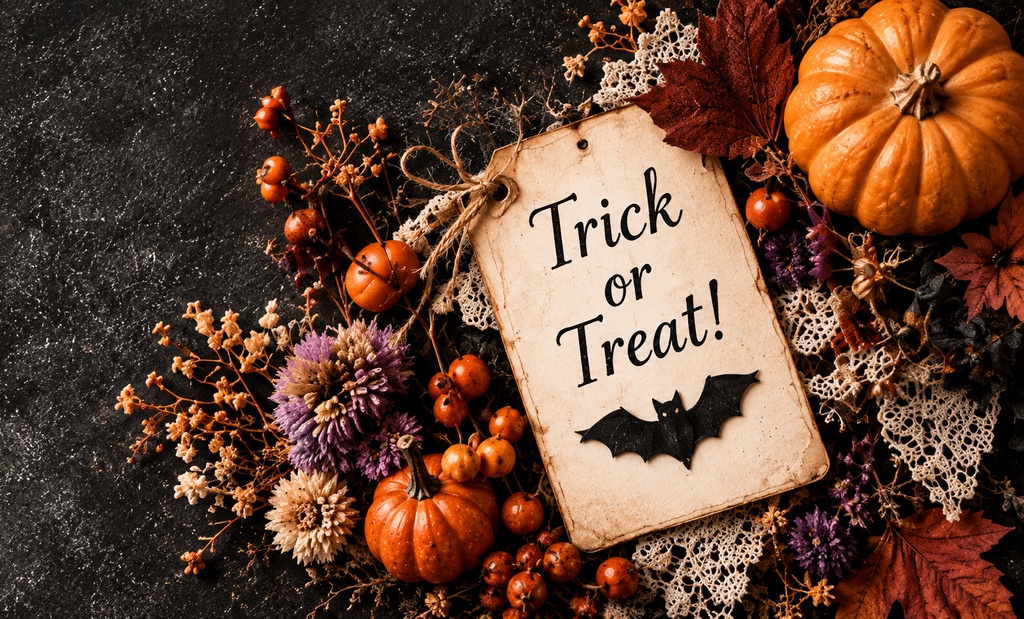 【ダウンロード素材】ハロウィン メッセージカード 10柄|印刷用デジタル素材・Halloween・カード・ラッピング