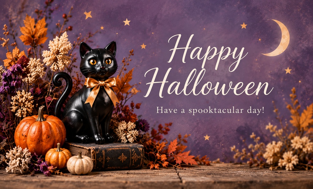 【ダウンロード素材】ハロウィン メッセージカード 10柄|印刷用デジタル素材・Halloween・カード・ラッピング