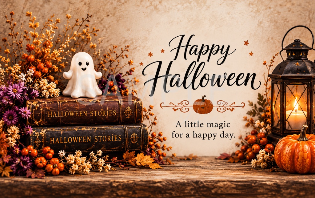 【ダウンロード素材】ハロウィン メッセージカード 10柄|印刷用デジタル素材・Halloween・カード・ラッピング
