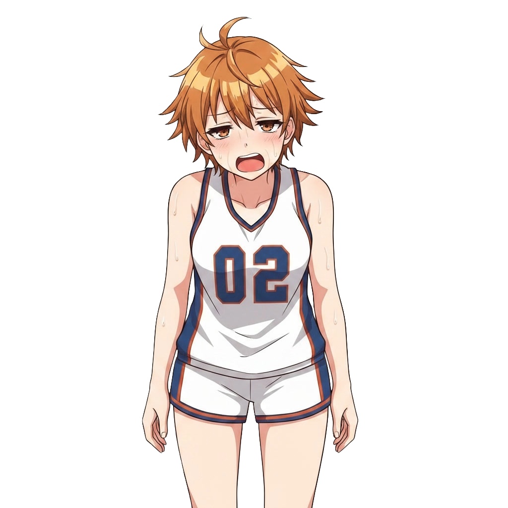 【立ち絵素材】元気なバスケ少女|表情差分12種