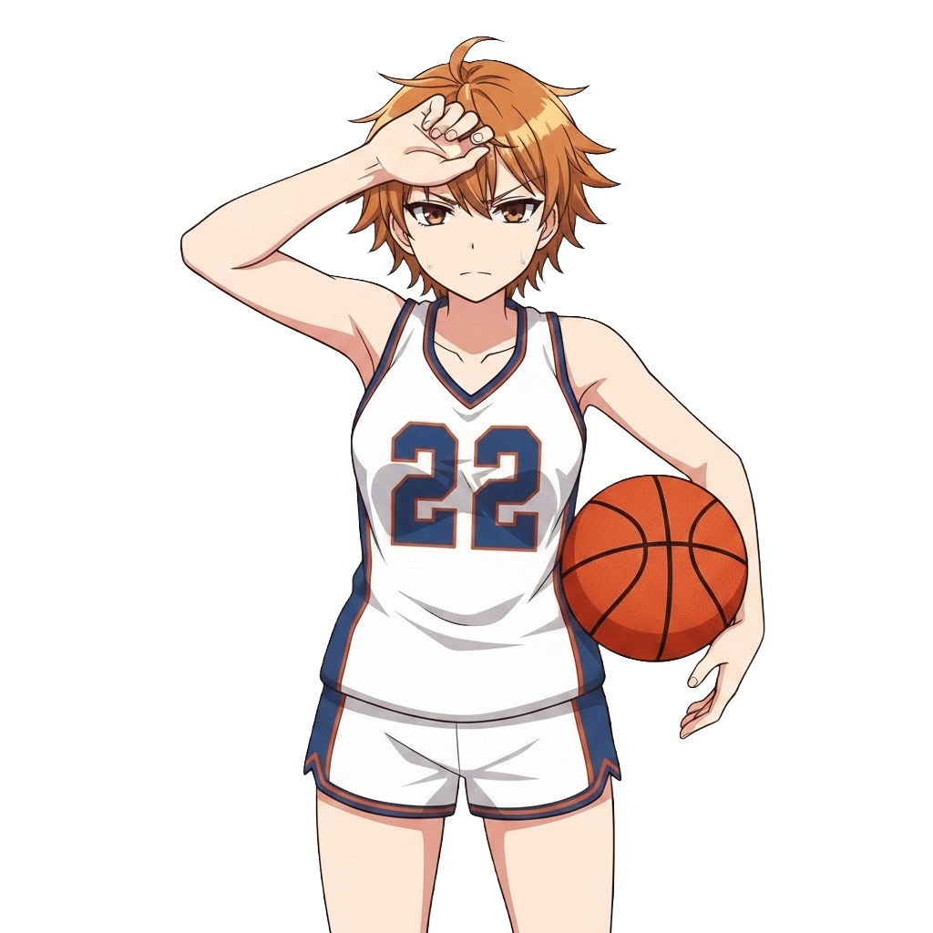 【立ち絵素材】元気なバスケ少女|表情差分12種