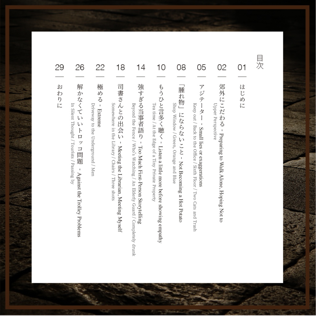 【ZINE】断片とその蓄積 Vol.1【フォトエッセイ】