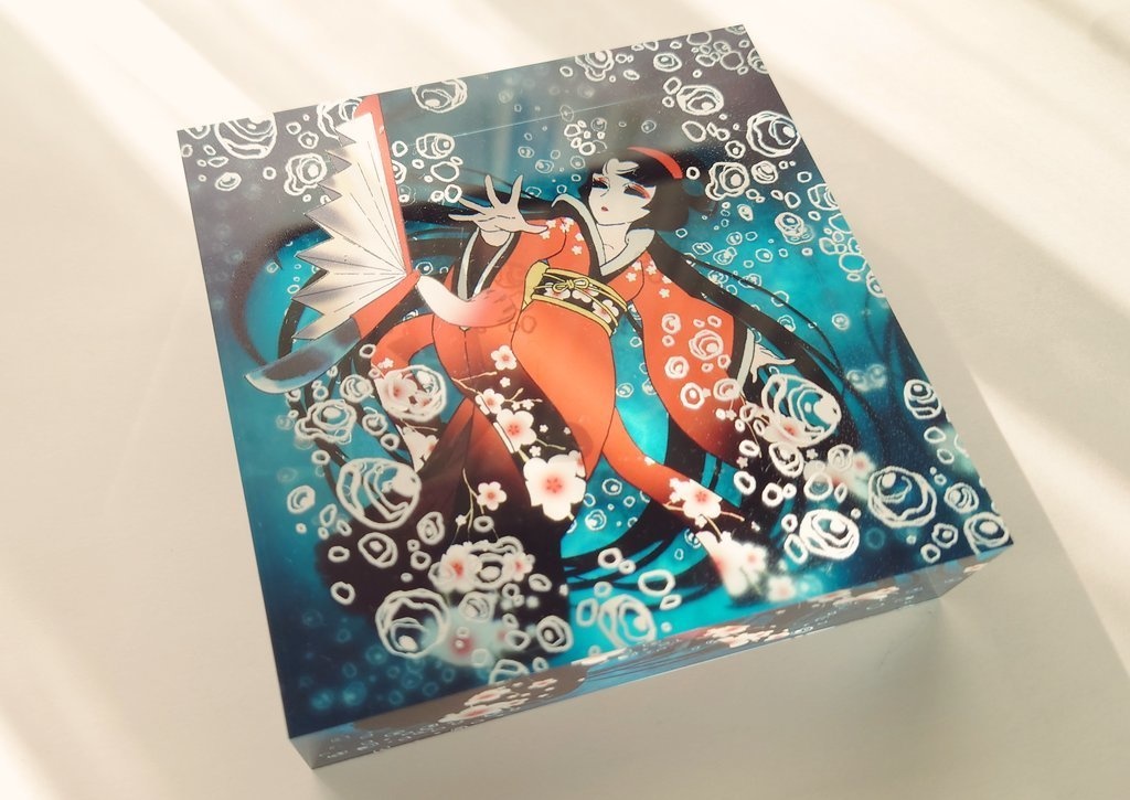 美智子 芸者 のアクリルブロック 灰かぶり Booth