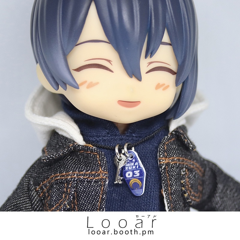 1/12サイズ 刀剣男士ミニチュアモーテルアクリルキーホルダー鍵付き