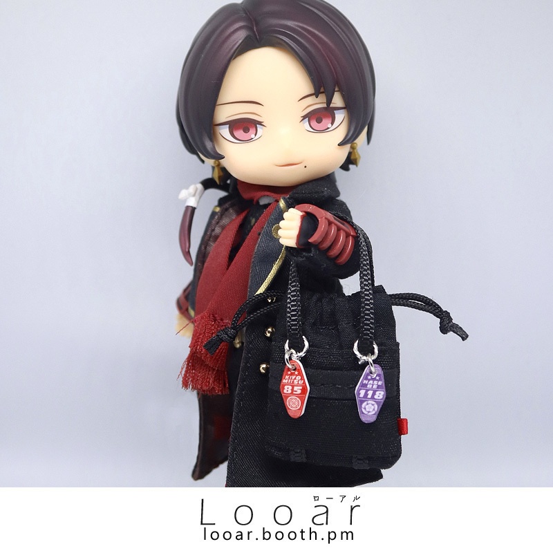 1/12サイズ 刀剣男士ミニチュアモーテルアクリルキーホルダー鍵付き