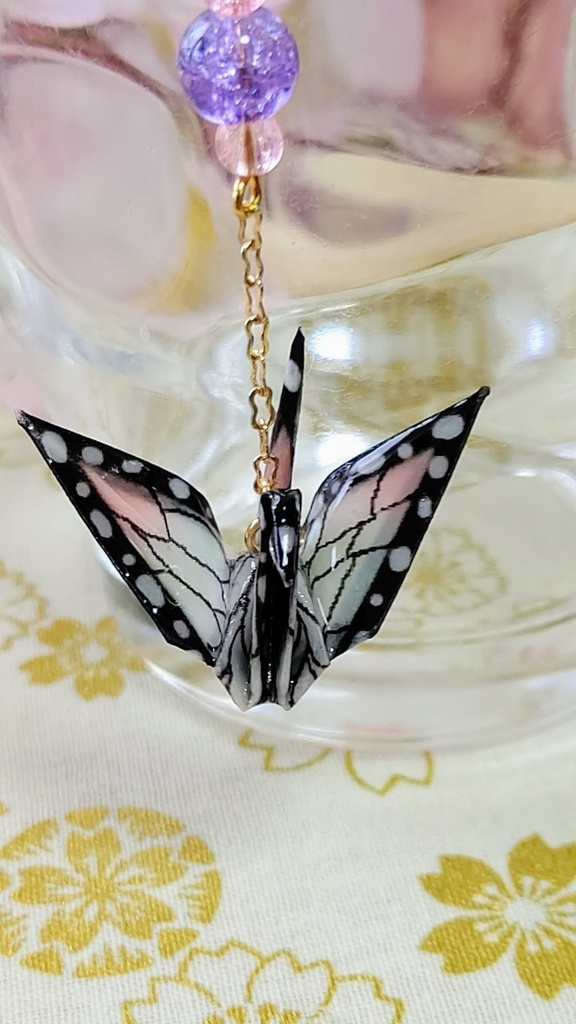 折鶴① 胡蝶しのぶイメージ イヤリング・ピアス