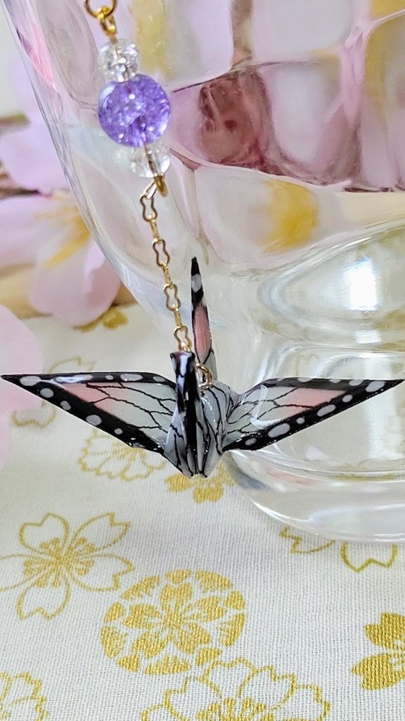 折鶴① 胡蝶しのぶイメージ イヤリング・ピアス