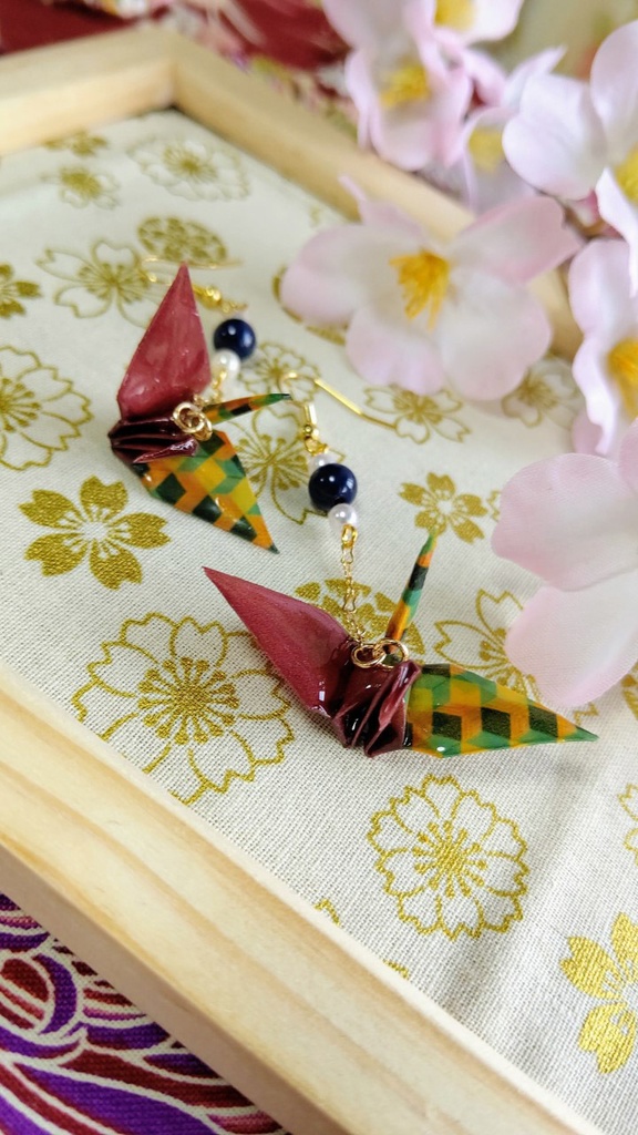 折鶴① 冨岡義勇イメージ イヤリング・ピアス