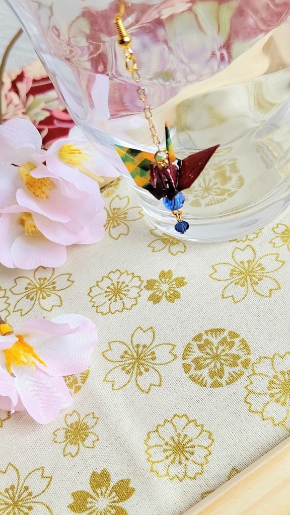 折鶴② 冨岡義勇イメージ イヤリング・ピアス