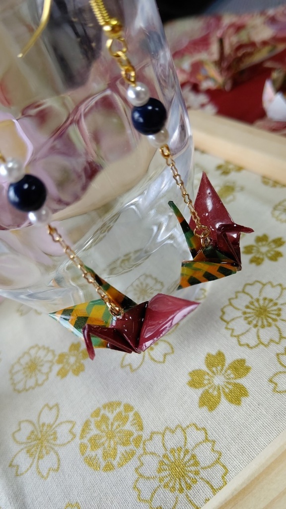 折鶴② 冨岡義勇イメージ イヤリング・ピアス