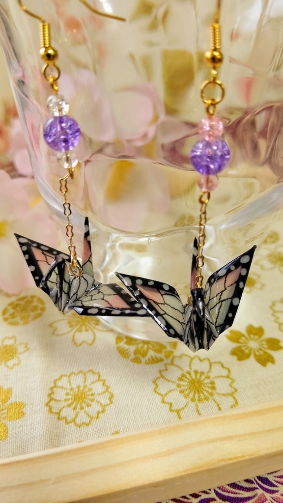 折鶴② 栗花落カナヲイメージ イヤリング・ピアス